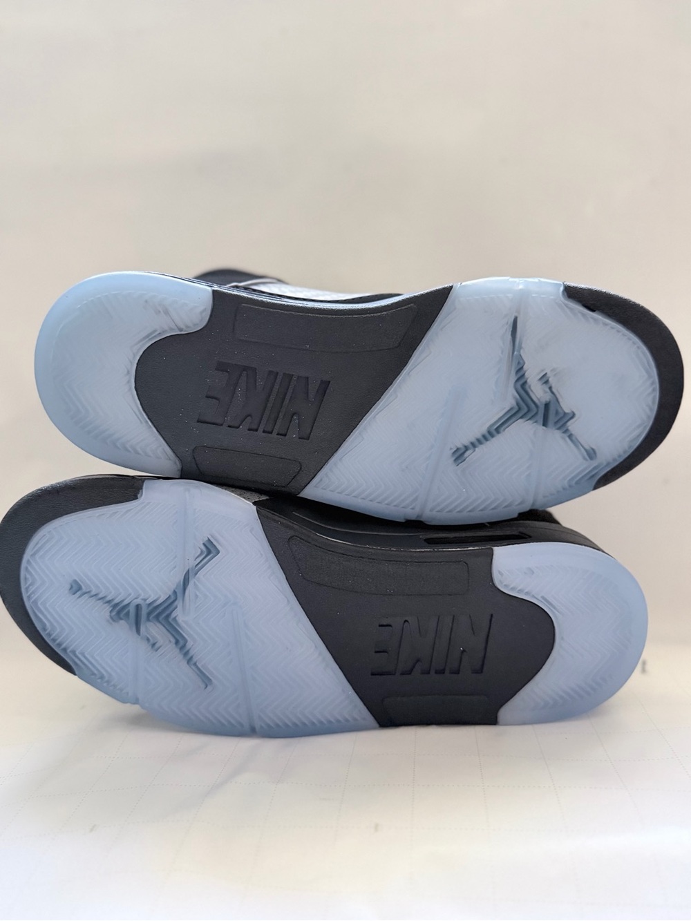 Nike Men's Black Upper with Icy Blue Outsole Sneakers